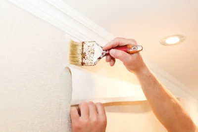 Pose de papier peint à Fontannes — revêtements muraux et toiles de verre